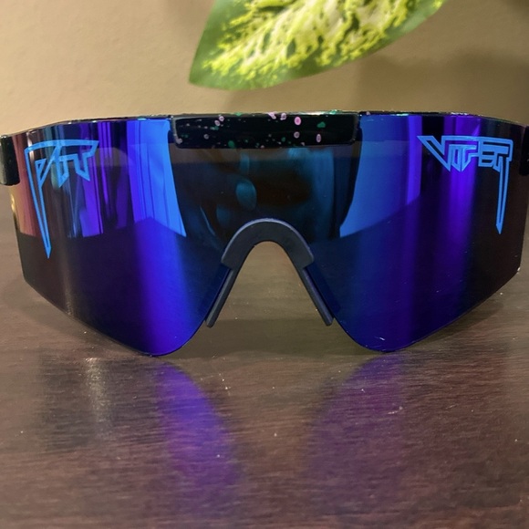 Outdoor Pit Viper sports glasses Blue and Purple Sunglasses - Picture 1 of 4